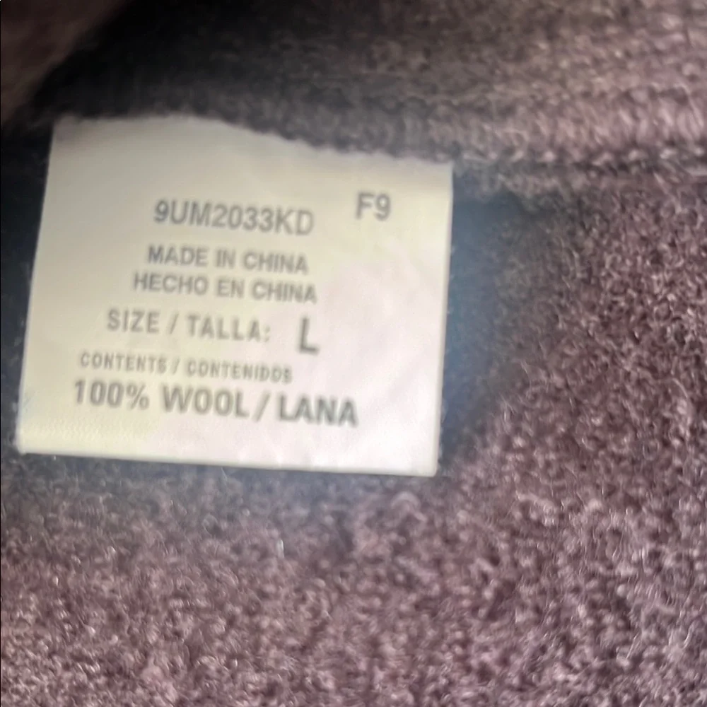 Harve Benard Brown Pea Coat Timeless Classic Style 100% WOOL